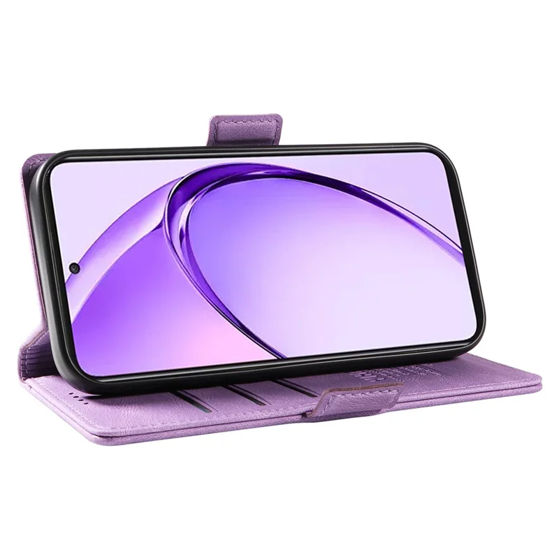 YIKATU YK-005 For Oppo A3 Pro (Global) 5G Case PU Leather Wallet Phone Cover Skin Touch Feeling - Purple-Cellmalls