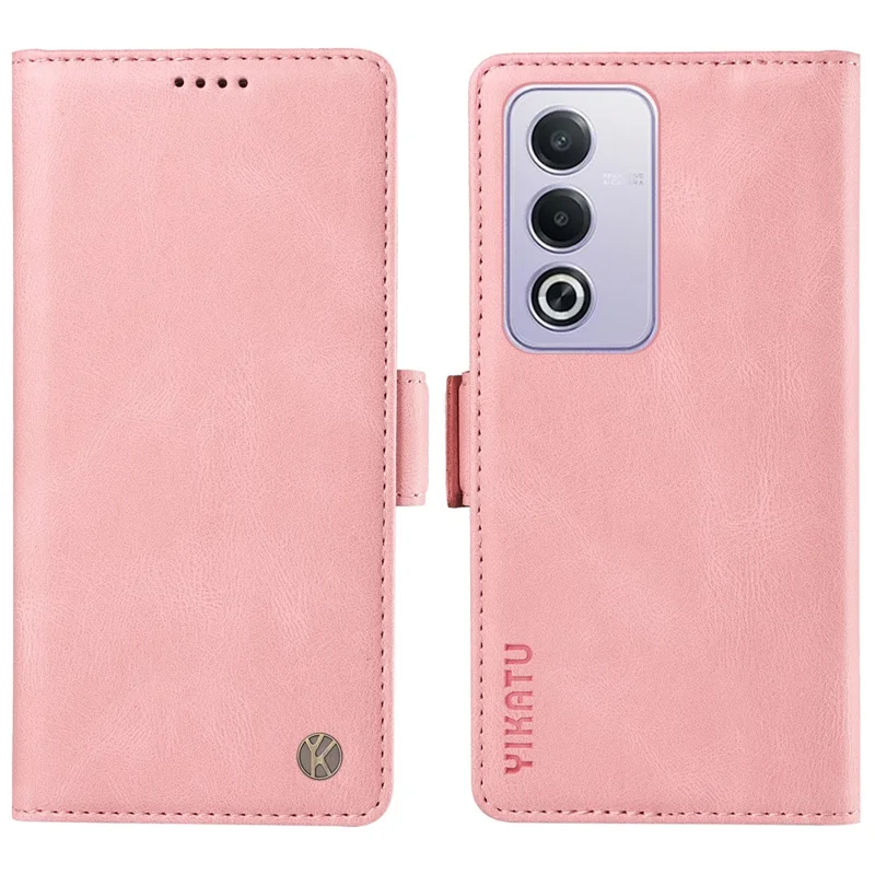 YIKATU YK-005 For Oppo A3 Pro (Global) 5G Case PU Leather Wallet Phone Cover Skin Touch Feeling - Purple-Cellmalls