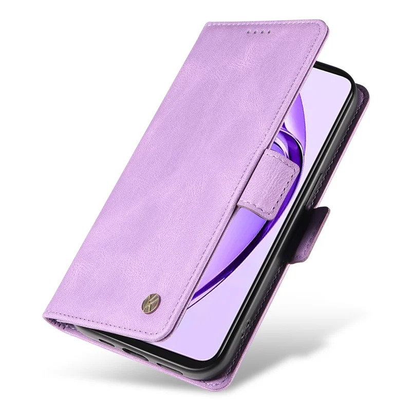 YIKATU YK-005 For Oppo A3 Pro (Global) 5G Case PU Leather Wallet Phone Cover Skin Touch Feeling - Purple-Cellmalls
