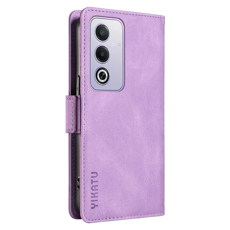 YIKATU YK-005 For Oppo A3 Pro (Global) 5G Case PU Leather Wallet Phone Cover Skin Touch Feeling - Purple-Cellmalls