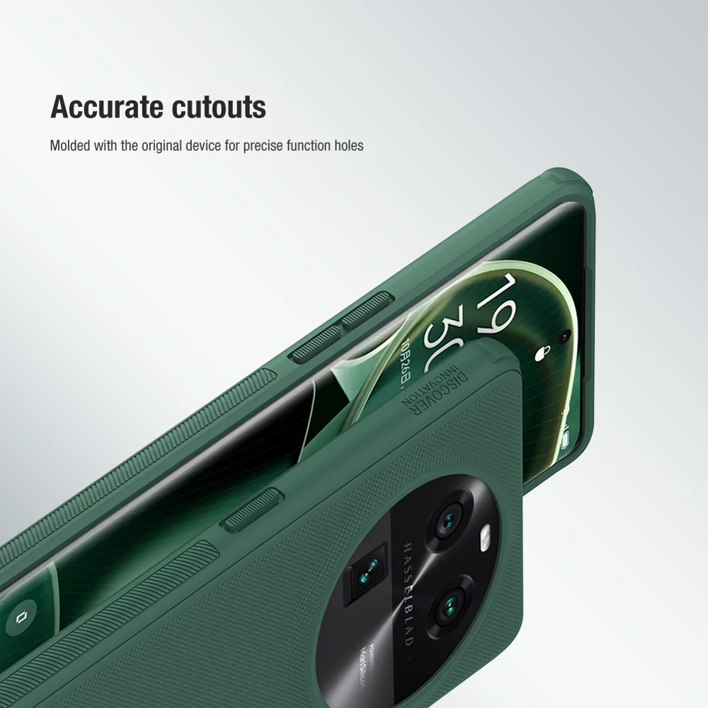 NILLKIN Super Frosted Shield Pro for Oppo Find X6 PC+TPU Phone Case Matte Anti-Drop Cell Phone Cover - Red-Cellmalls