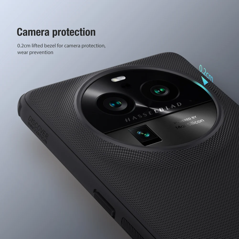 NILLKIN Super Frosted Shield Pro for Oppo Find X6 Pro Matte Phone Case PC+TPU Cell Phone Cover - Red-Cellmalls