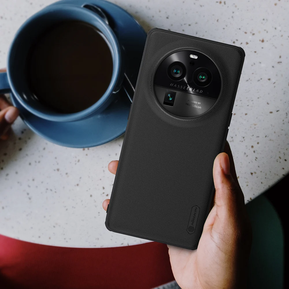 NILLKIN Super Frosted Shield Pro for Oppo Find X6 Pro Matte Phone Case PC+TPU Cell Phone Cover - Red-Cellmalls