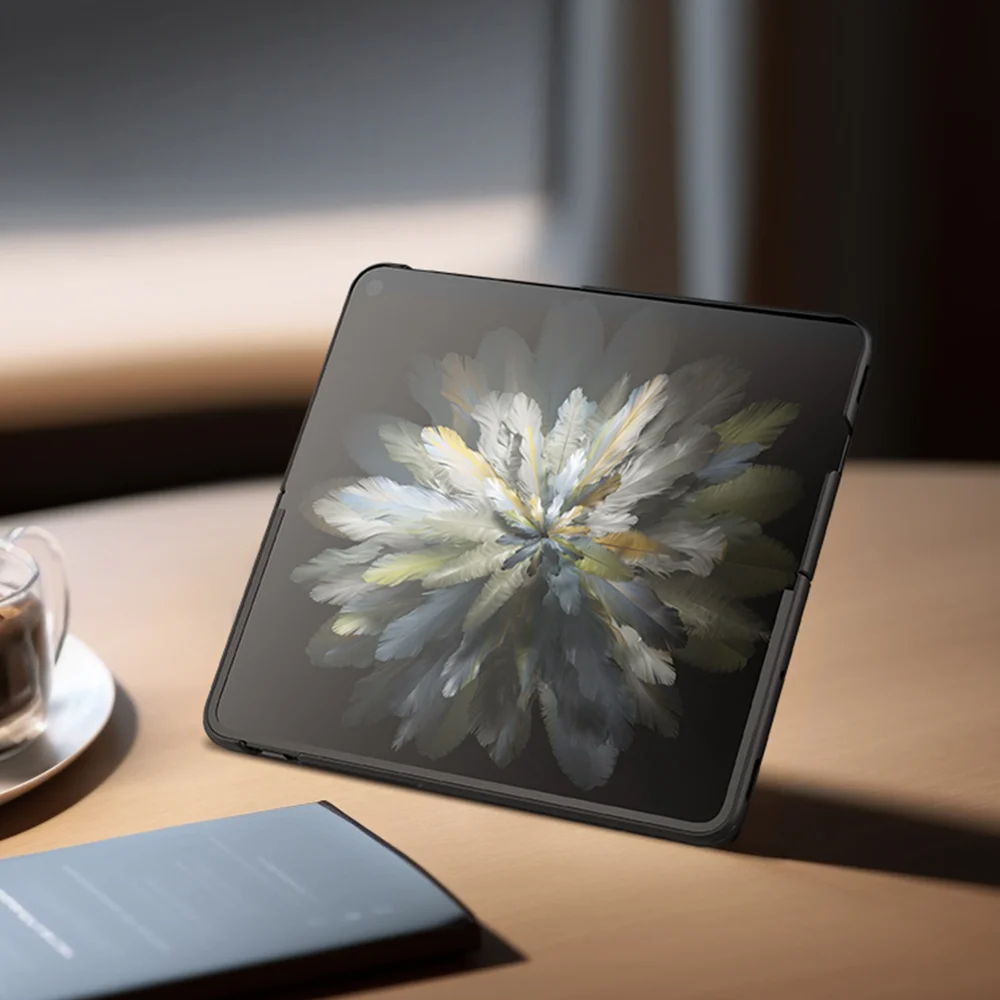 NILLKIN Super Frosted Shield Prop for Oppo Find N3 5G / OnePlus Open Case Camera Lens Lid Kickstand Cover - Black-Cellmalls