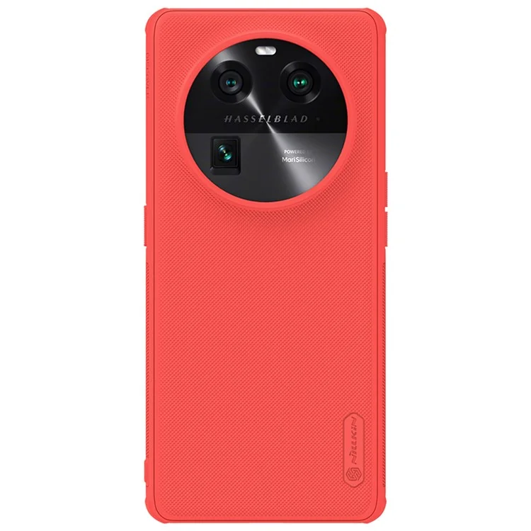NILLKIN Super Frosted Shield Pro for Oppo Find X6 PC+TPU Phone Case Matte Anti-Drop Cell Phone Cover - Red-Cellmalls