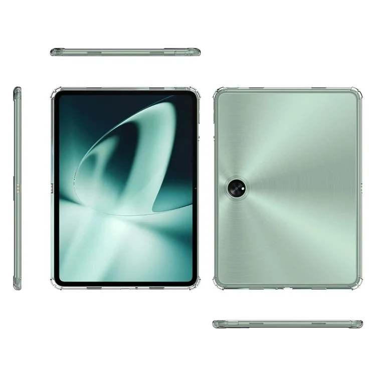 For Oppo Pad 2 Reinforced Corners Tablet TPU Case Transparent Tablet Protective Cover-Cellmalls