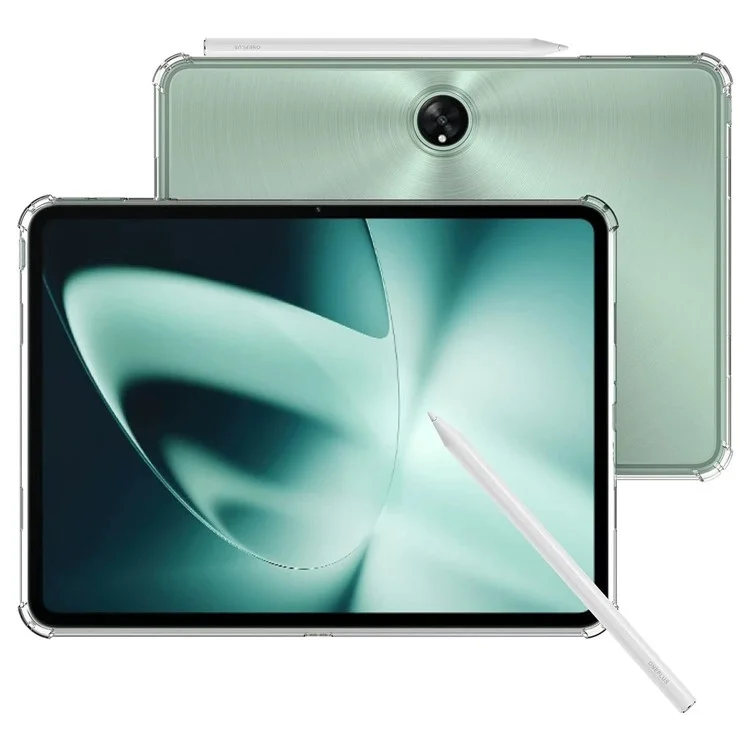For Oppo Pad 2 Reinforced Corners Tablet TPU Case Transparent Tablet Protective Cover-Cellmalls