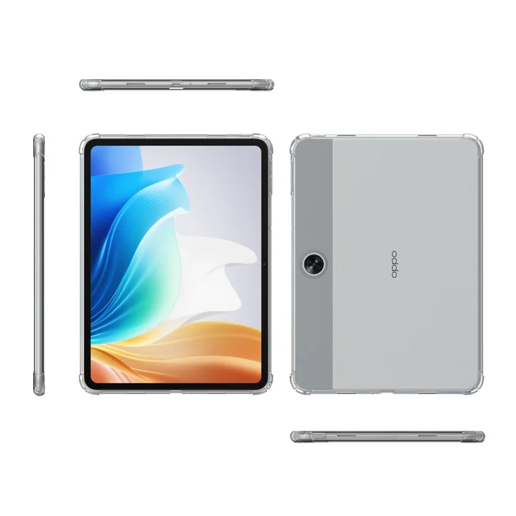 For Oppo Pad Air 2 / Pad Neo TPU Case Transparent Four Corner Protection Tablet Cover-Cellmalls