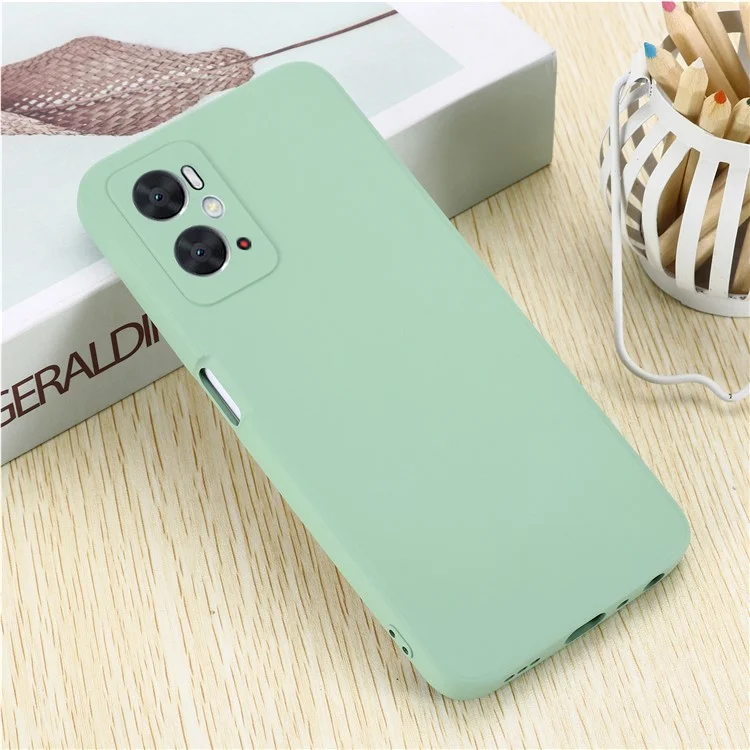 For Oppo A36 4G  /  A76 4G  /  A96 4G Anti-scratch Silicone Soft Phone Case Shockproof Back Cover Mobile Phone Protector - Green-Cellmalls
