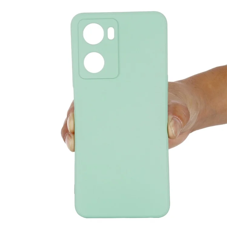 For Oppo A57 4G / A57s 4G Anti-wear Silicone Soft Phone Case Drop-proof Back Cover Mobile Phone Protector - Green-Cellmalls
