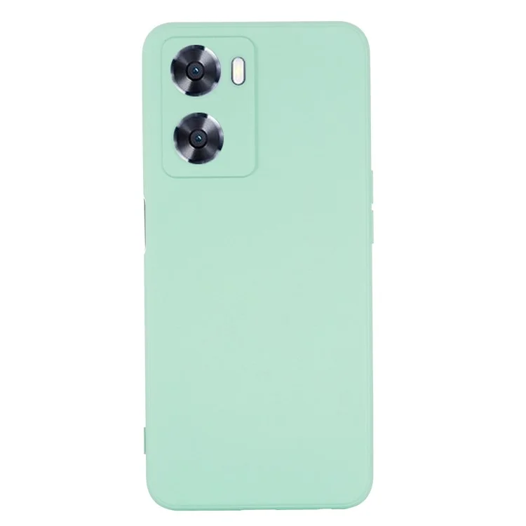 For Oppo A57 4G / A57s 4G Anti-wear Silicone Soft Phone Case Drop-proof Back Cover Mobile Phone Protector - Green-Cellmalls