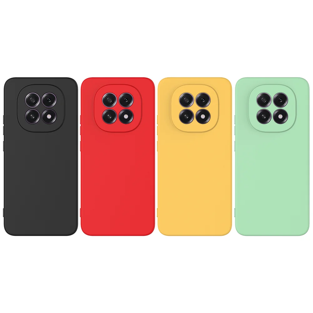 For Oppo A5 5G / Oppo F29 5G Liquid Silicone Case Phone Back Cover with Hand Strap - Black-Cellmalls
