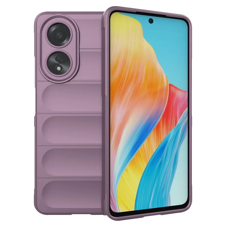 For Oppo A58 4G TPU Case Drop-proof Mobile Phone Back Cover - Baby Blue-Cellmalls