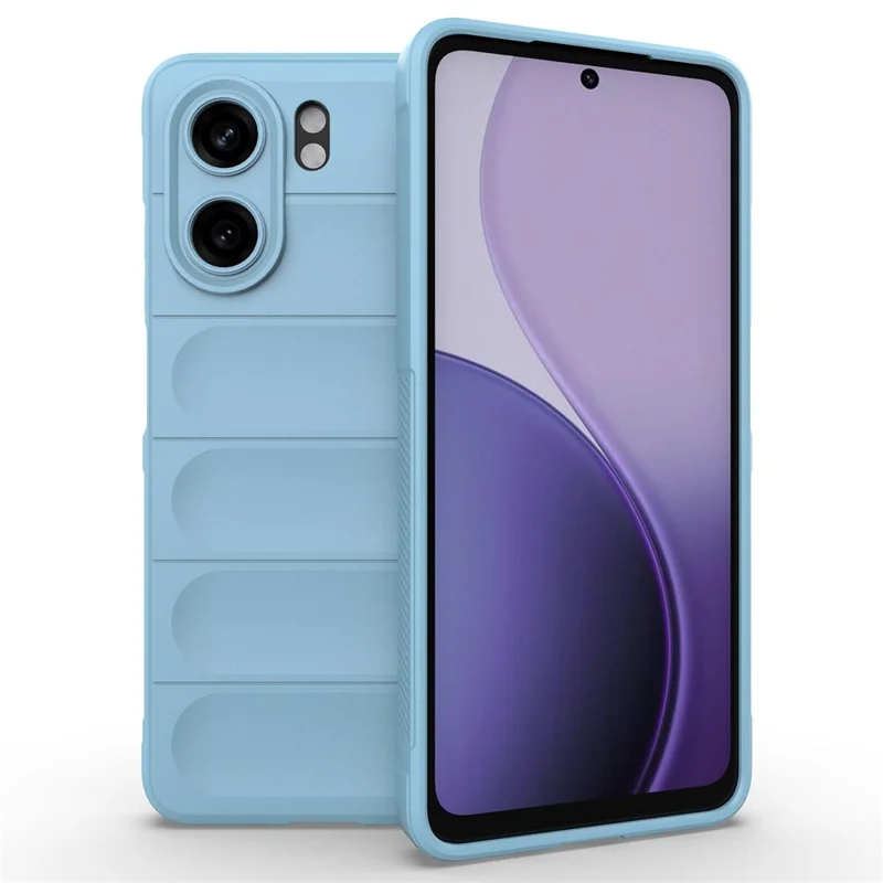 For Oppo A5x 5G  /  4G Case Anti-Drop Soft TPU Rugged Phone Back Cover - Black-Cellmalls