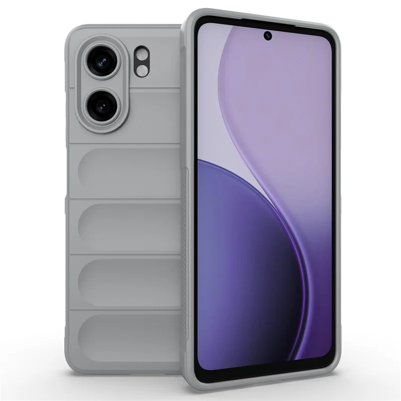 For Oppo A5x 5G  /  4G Case Anti-Drop Soft TPU Rugged Phone Back Cover - Black-Cellmalls