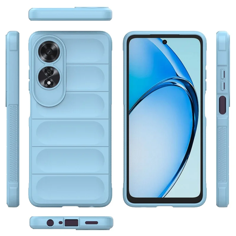 For Oppo A60 4G Case Anti-Drop Mobile Phone TPU Back Cover - Baby Blue-Cellmalls