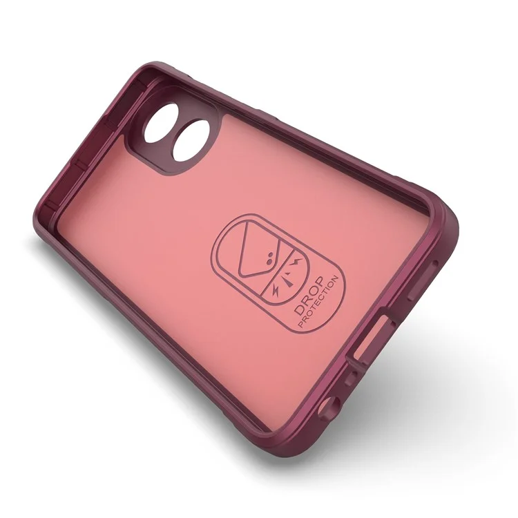 For Oppo A78 4G Case Soft TPU Protective Back Shell Cover - Wine Red-Cellmalls