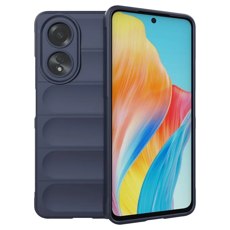 For Oppo A58 4G TPU Case Drop-proof Mobile Phone Back Cover - Baby Blue-Cellmalls