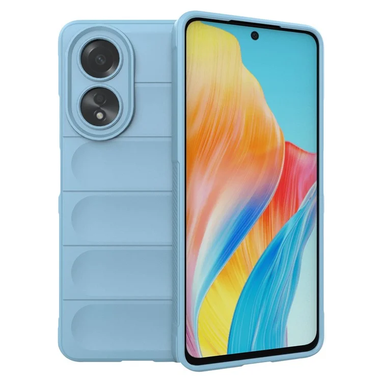 For Oppo A58 4G TPU Case Drop-proof Mobile Phone Back Cover - Baby Blue-Cellmalls
