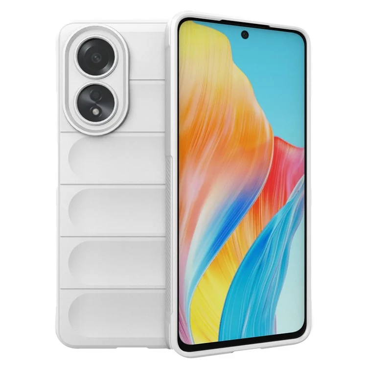 For Oppo A58 4G TPU Case Drop-proof Mobile Phone Back Cover - Baby Blue-Cellmalls