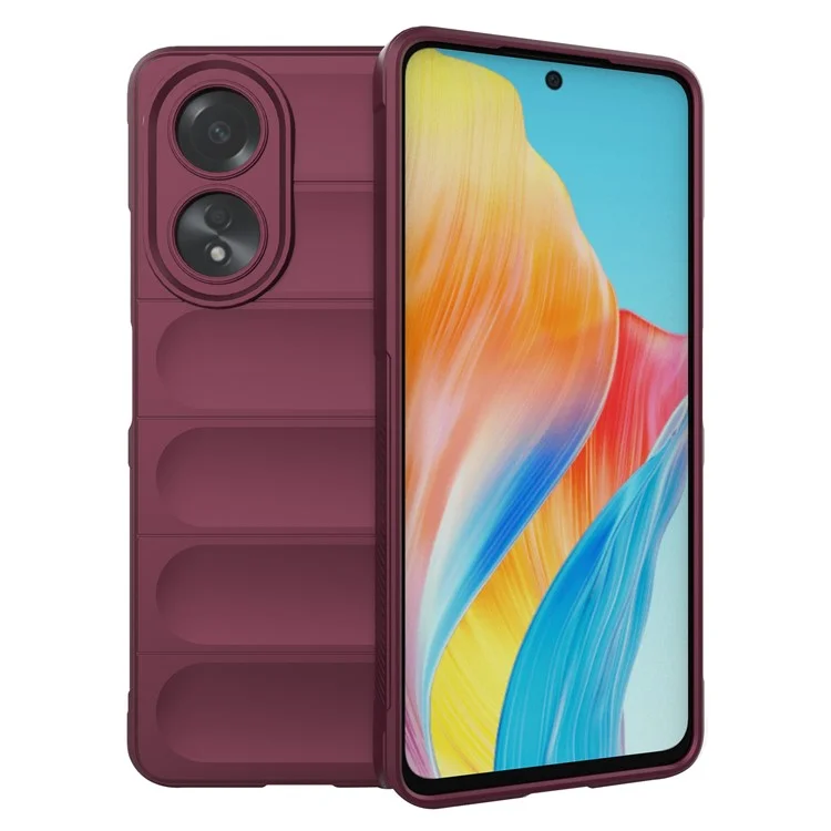 For Oppo A58 4G TPU Case Drop-proof Mobile Phone Back Cover - Baby Blue-Cellmalls