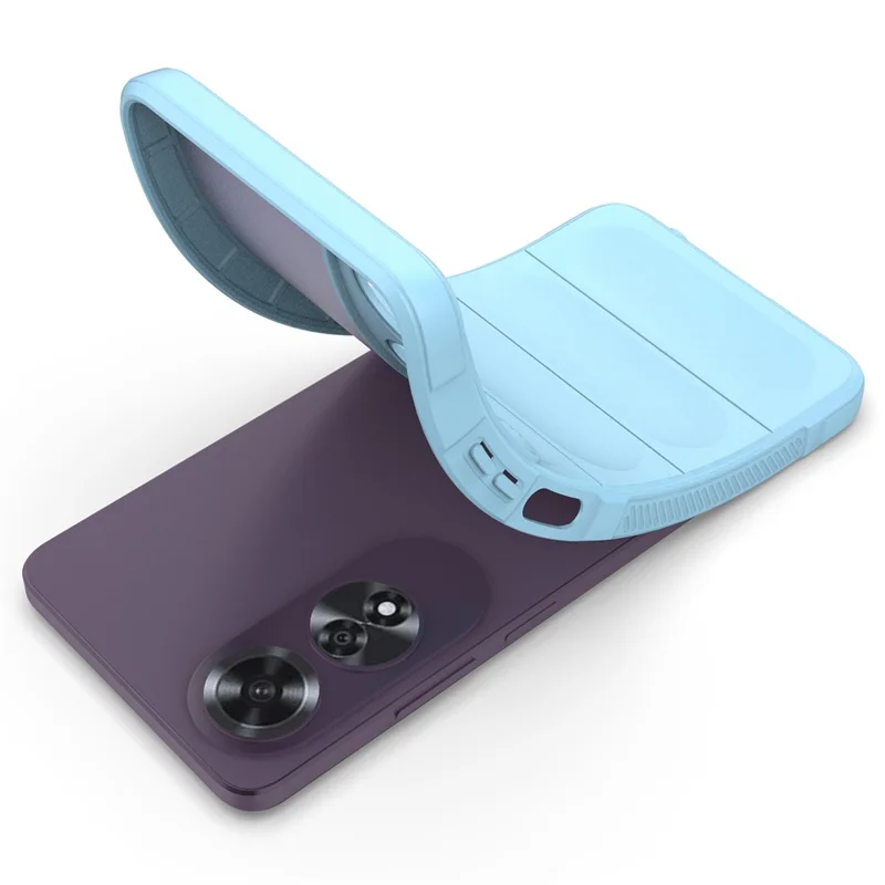 For Oppo A60 4G Case Anti-Drop Mobile Phone TPU Back Cover - Baby Blue-Cellmalls