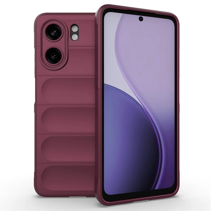 For Oppo A5x 5G  /  4G Case Anti-Drop Soft TPU Rugged Phone Back Cover - Black-Cellmalls