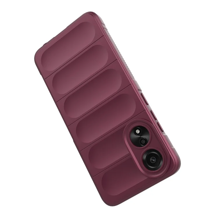 For Oppo A78 4G Case Soft TPU Protective Back Shell Cover - Wine Red-Cellmalls
