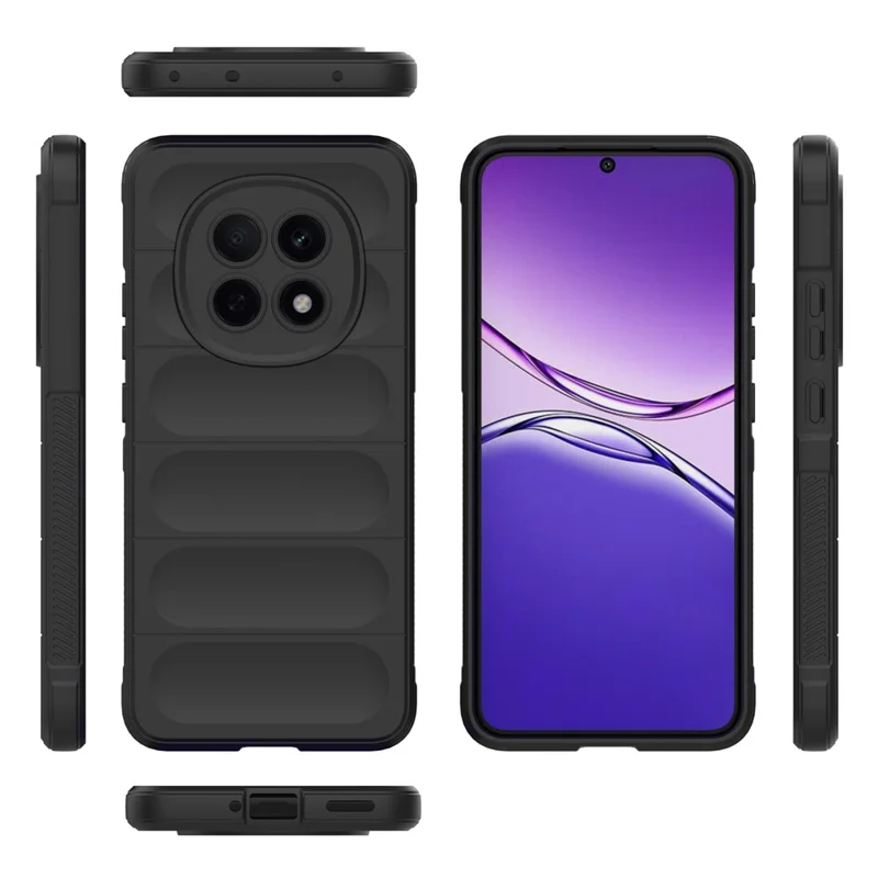 For Oppo F29 Pro 5G Case Anti-Drop Soft TPU Rugged Phone Back Cover - Black-Cellmalls