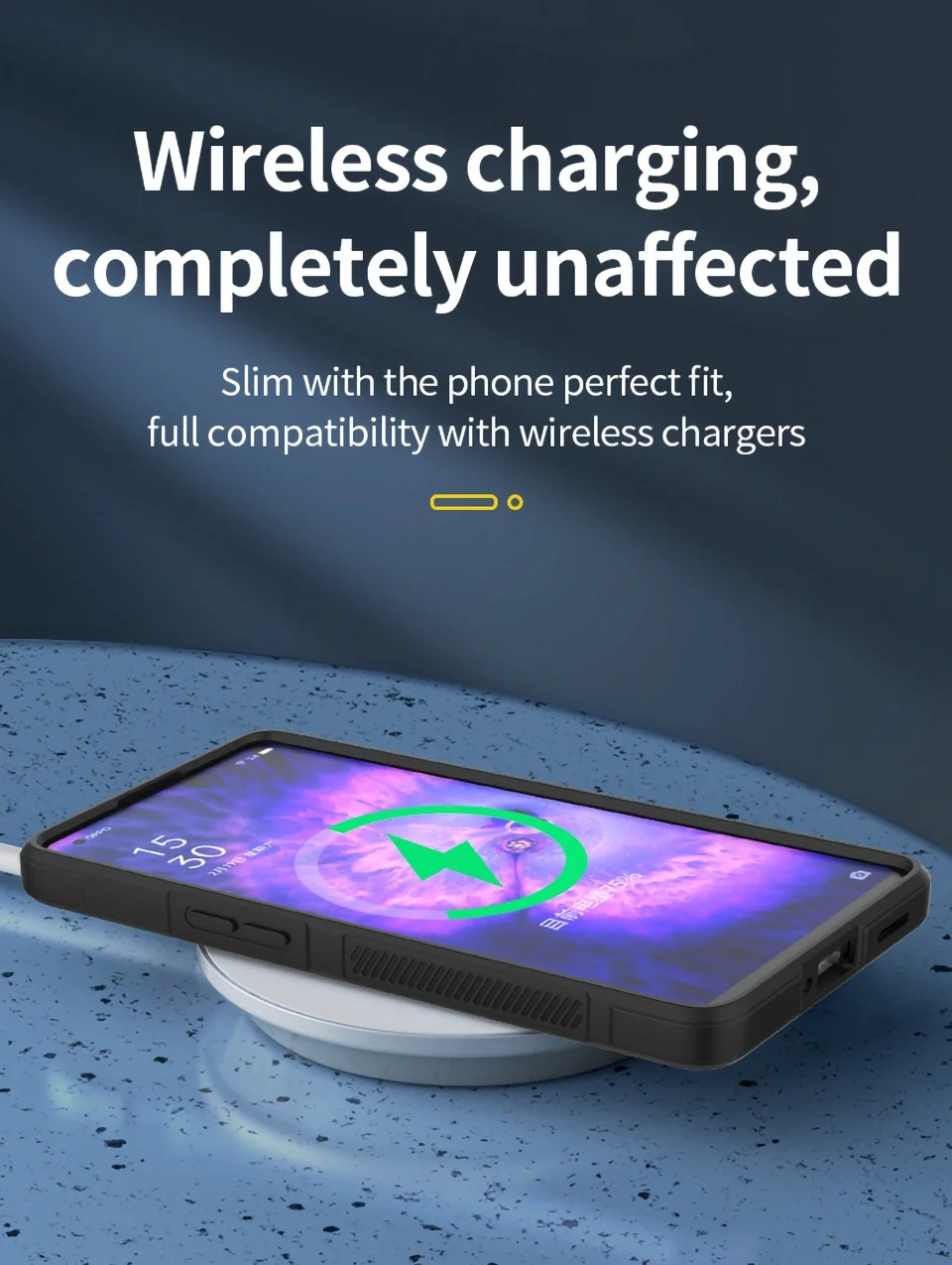 For Oppo Find X5 Shockproof Flexible Soft TPU Anti-slip Edge Cell Phone Protector Rugged Back Case - Dark Blue-Cellmalls