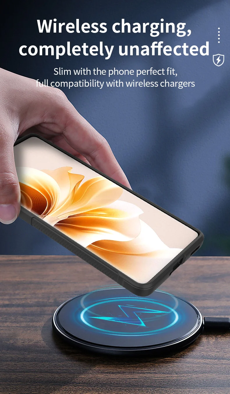 For Oppo Reno11 Pro 5G (Global) Case Soft TPU Drop Impact Phone Cover - Black-Cellmalls