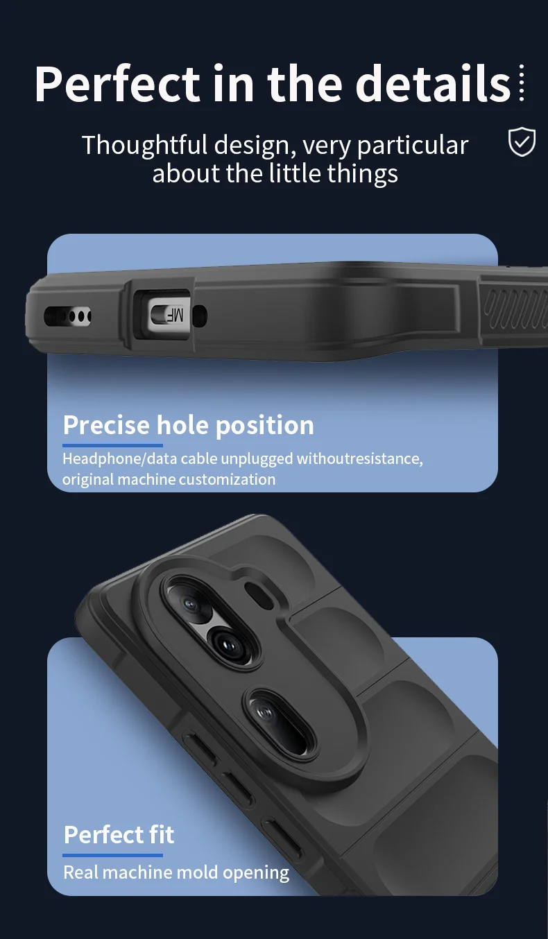 For Oppo Reno11 Pro 5G (Global) Case Soft TPU Drop Impact Phone Cover - Black-Cellmalls