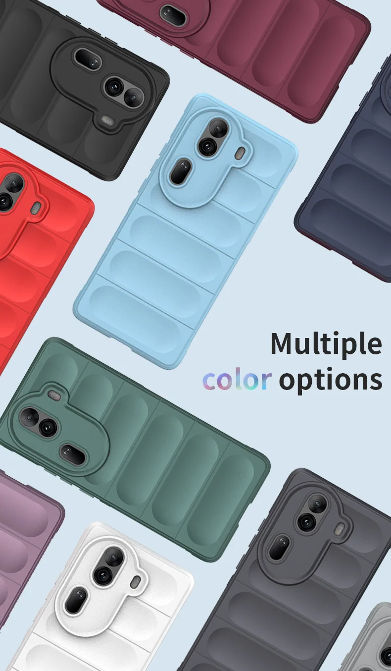 For Oppo Reno11 Pro 5G (Global) Case Soft TPU Drop Impact Phone Cover - Black-Cellmalls