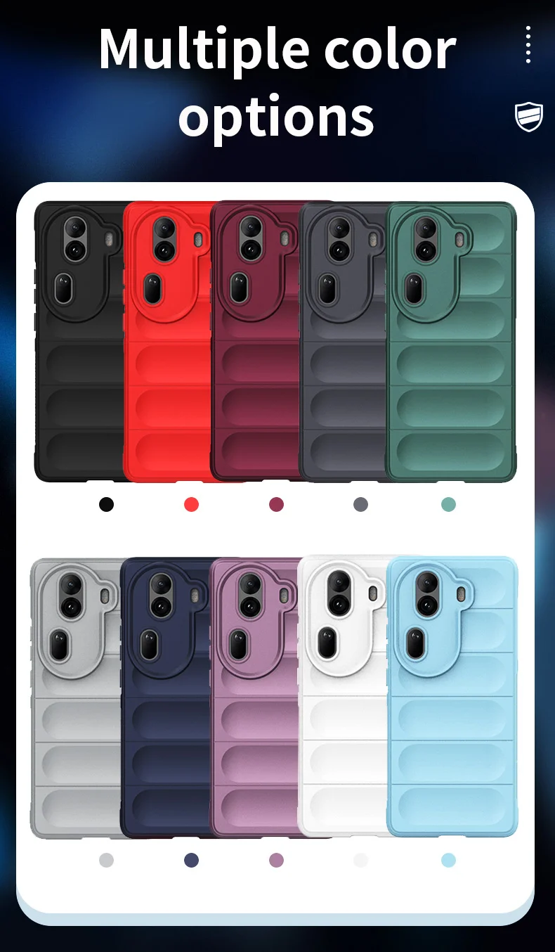 For Oppo Reno11 Pro 5G (Global) Case Soft TPU Drop Impact Phone Cover - Black-Cellmalls