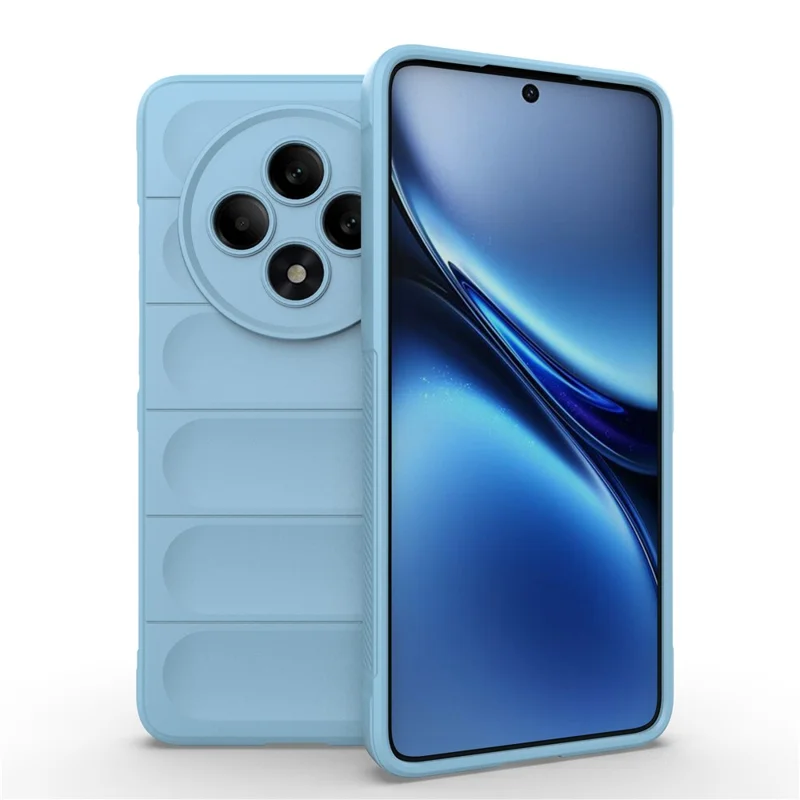 For Oppo Reno12 F 5G Case Anti-Drop Soft TPU Rugged Phone Back Cover - Black-Cellmalls