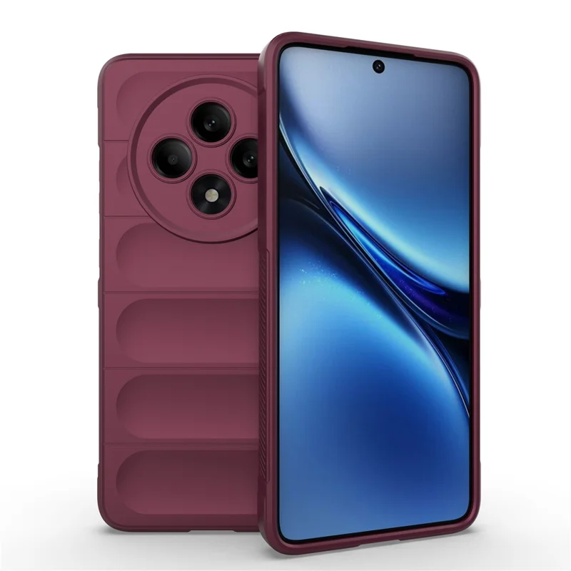 For Oppo Reno12 F 5G Case Anti-Drop Soft TPU Rugged Phone Back Cover - Black-Cellmalls