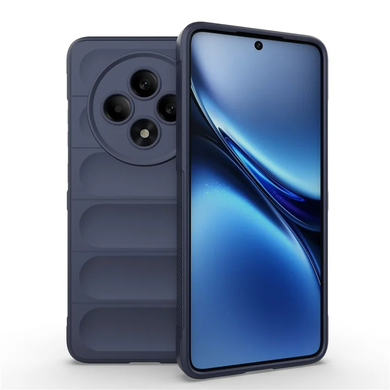 For Oppo Reno12 F 5G Case Anti-Drop Soft TPU Rugged Phone Back Cover - Black-Cellmalls