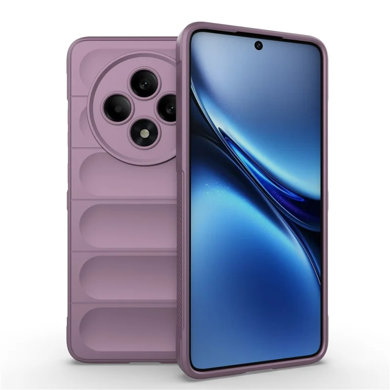 For Oppo Reno12 F 5G Case Anti-Drop Soft TPU Rugged Phone Back Cover - Black-Cellmalls