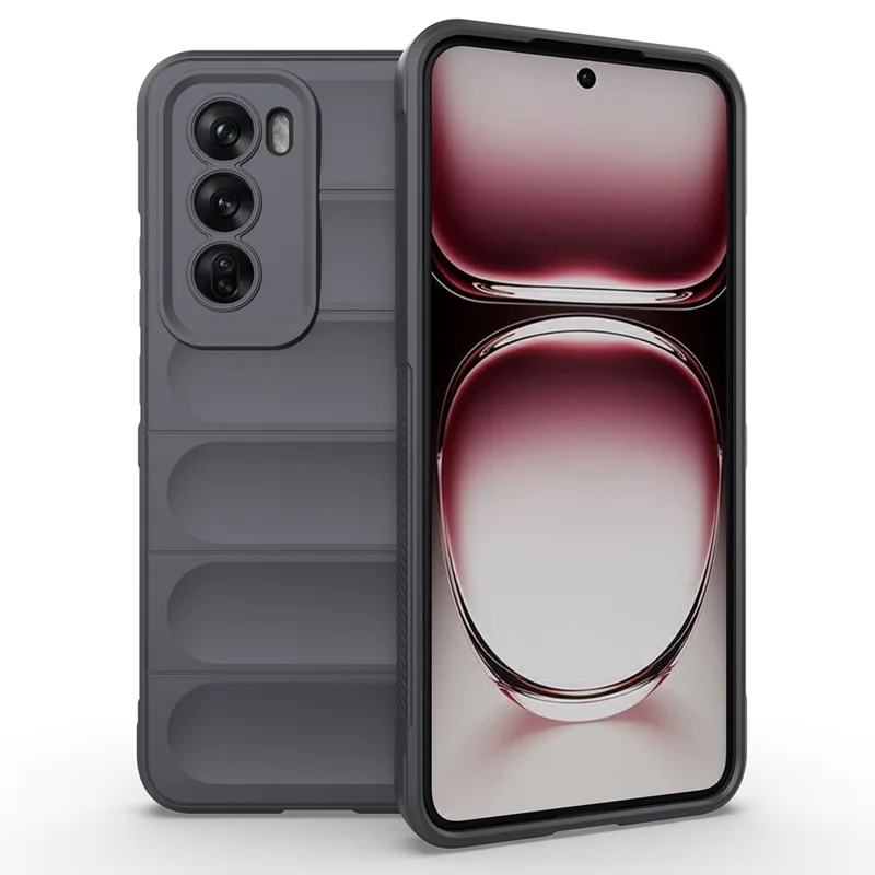 For Oppo Reno12 Pro 5G (Global) Case Soft TPU Drop Resistant Phone Cover - Black-Cellmalls