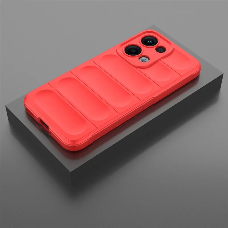 For Oppo Reno13 5G (Global) Case Anti-Drop Soft TPU Rugged Phone Back Cover - Red-Cellmalls