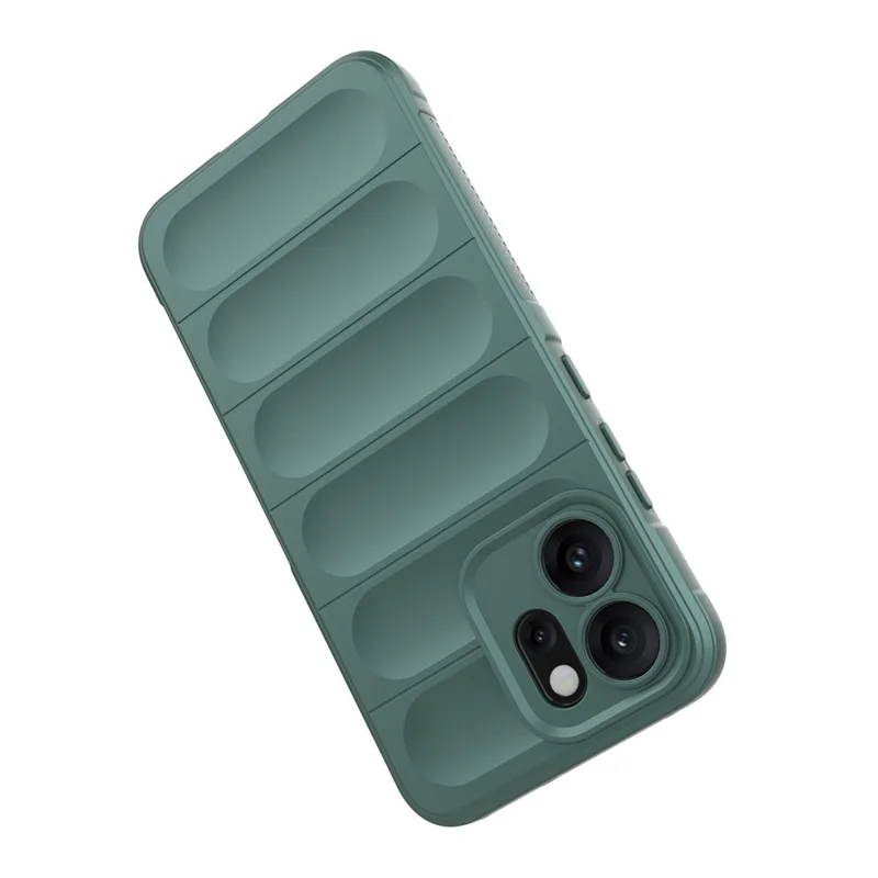 For Oppo Reno14 F 5G Case Anti-Drop Soft TPU Rugged Phone Back Cover - Green-Cellmalls