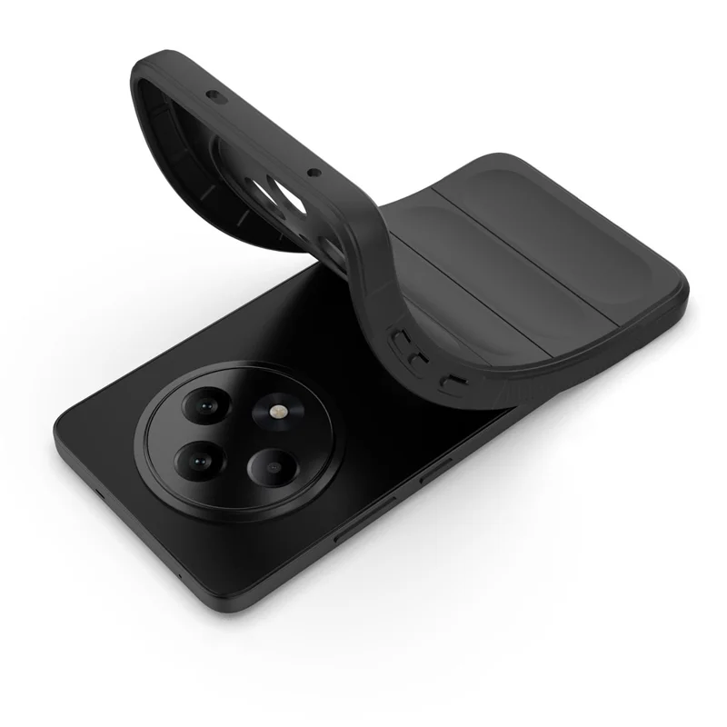 For Oppo Reno12 F 5G Case Anti-Drop Soft TPU Rugged Phone Back Cover - Black-Cellmalls