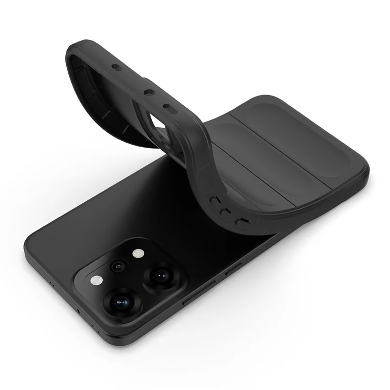 For Oppo Reno14 Pro 5G (Global) Case Anti-Drop Soft TPU Rugged Phone Back Cover - Black-Cellmalls