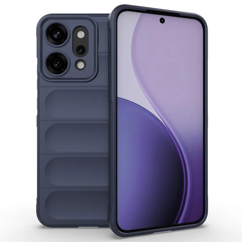 For Oppo Reno14 Pro 5G (Global) Case Anti-Drop Soft TPU Rugged Phone Back Cover - Black-Cellmalls
