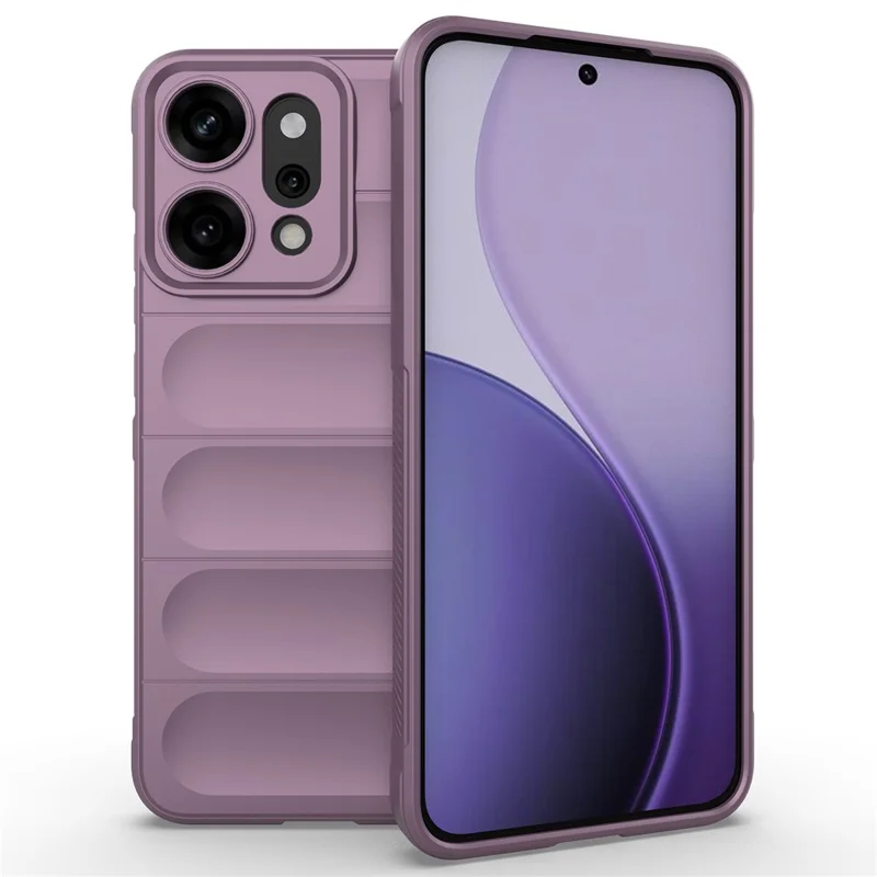 For Oppo Reno14 Pro 5G (Global) Case Anti-Drop Soft TPU Rugged Phone Back Cover - Black-Cellmalls