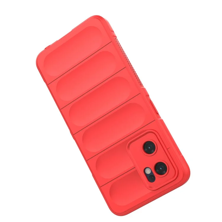 Soft TPU Back Cover for Oppo Reno7 5G (Global) Well-protected Anti-drop Rugged Phone Case - Red-Cellmalls