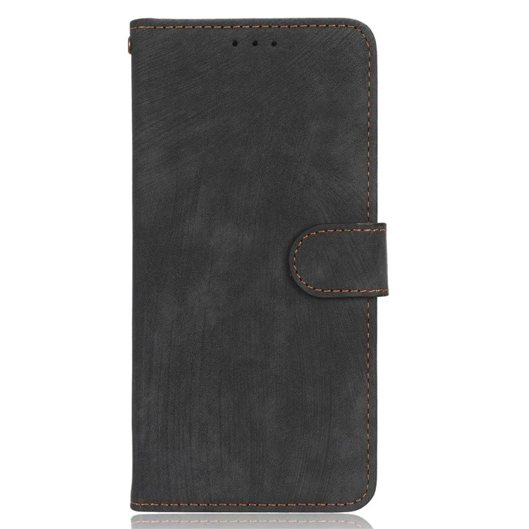 For Oppo A17 4G / A17k 4G Phone Cover RFID Blocking PU Leather Wallet Phone Stand Case with Strap - Black-Cellmalls