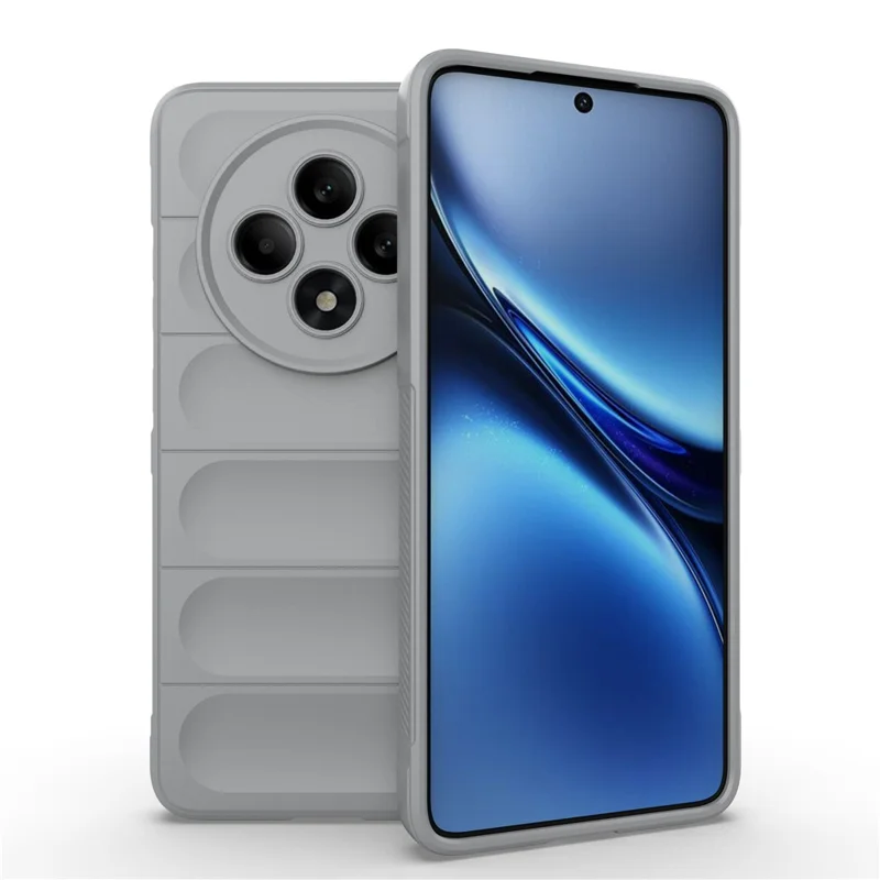 For Oppo Reno12 F 5G Case Anti-Drop Soft TPU Rugged Phone Back Cover - Black-Cellmalls