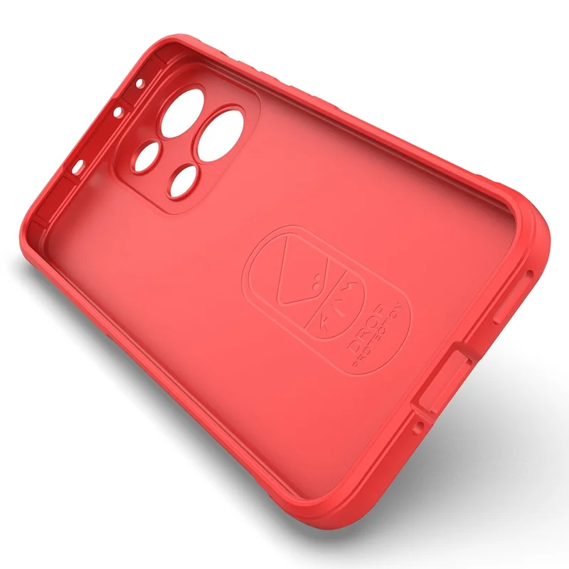 For Oppo Reno13 5G (Global) Case Anti-Drop Soft TPU Rugged Phone Back Cover - Red-Cellmalls