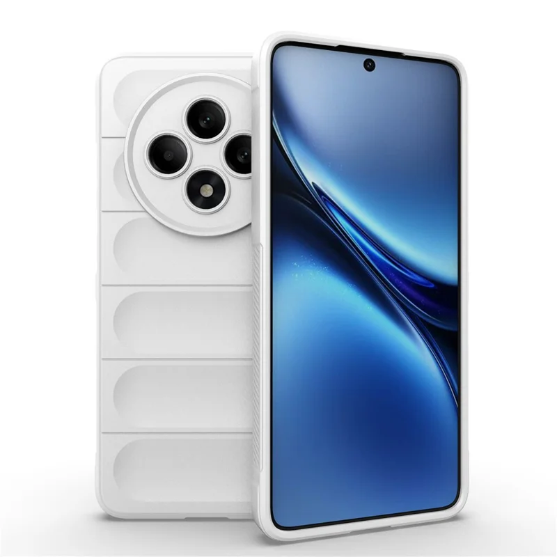 For Oppo Reno12 F 5G Case Anti-Drop Soft TPU Rugged Phone Back Cover - Black-Cellmalls